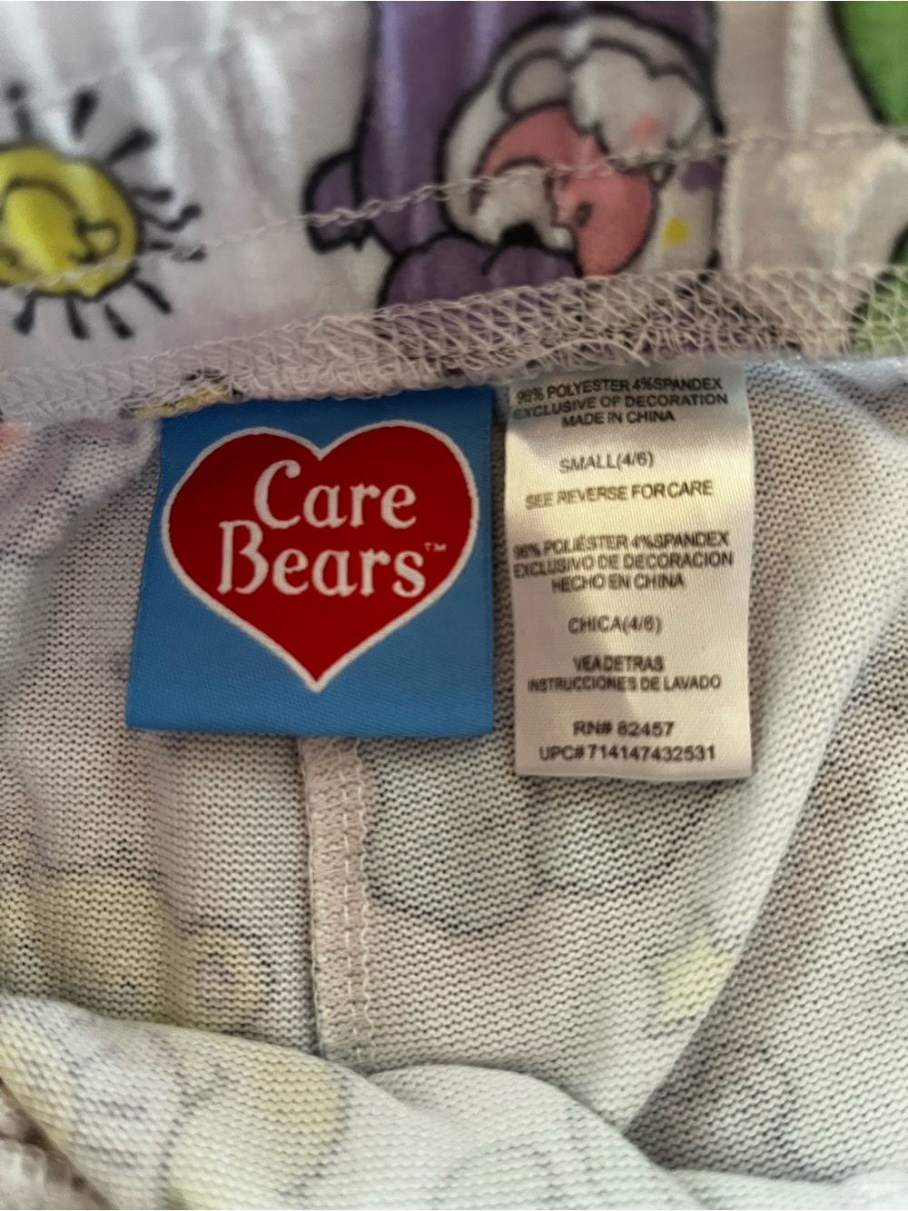 Y2K cute Care bear pajama set size small - Picture 4 of 7